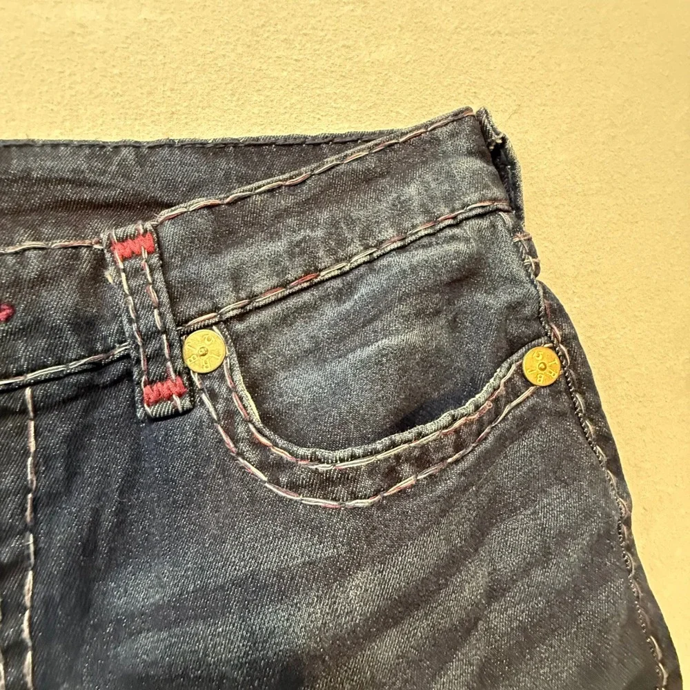 True Religion Rocco Y2K Streetwear Relaxed Skinny‎ Designer Denim Jeans Men 38